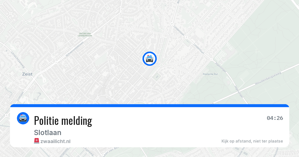 Politie melding — 24 mei 2026