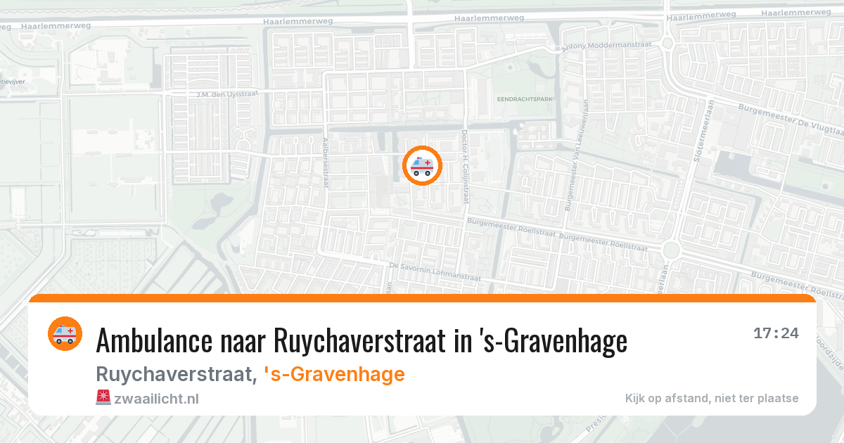 Ambulance naar Ruychaverstraat in 's-Gravenhage — 18 mrt 2026