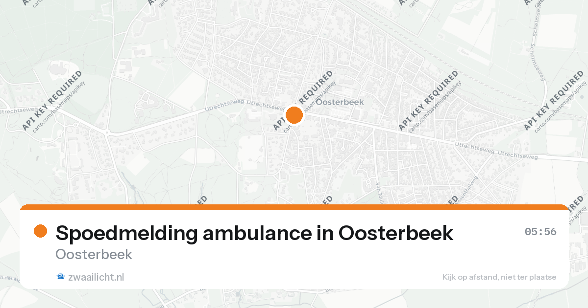 Spoedmelding ambulance in Oosterbeek — 26 aug 2026