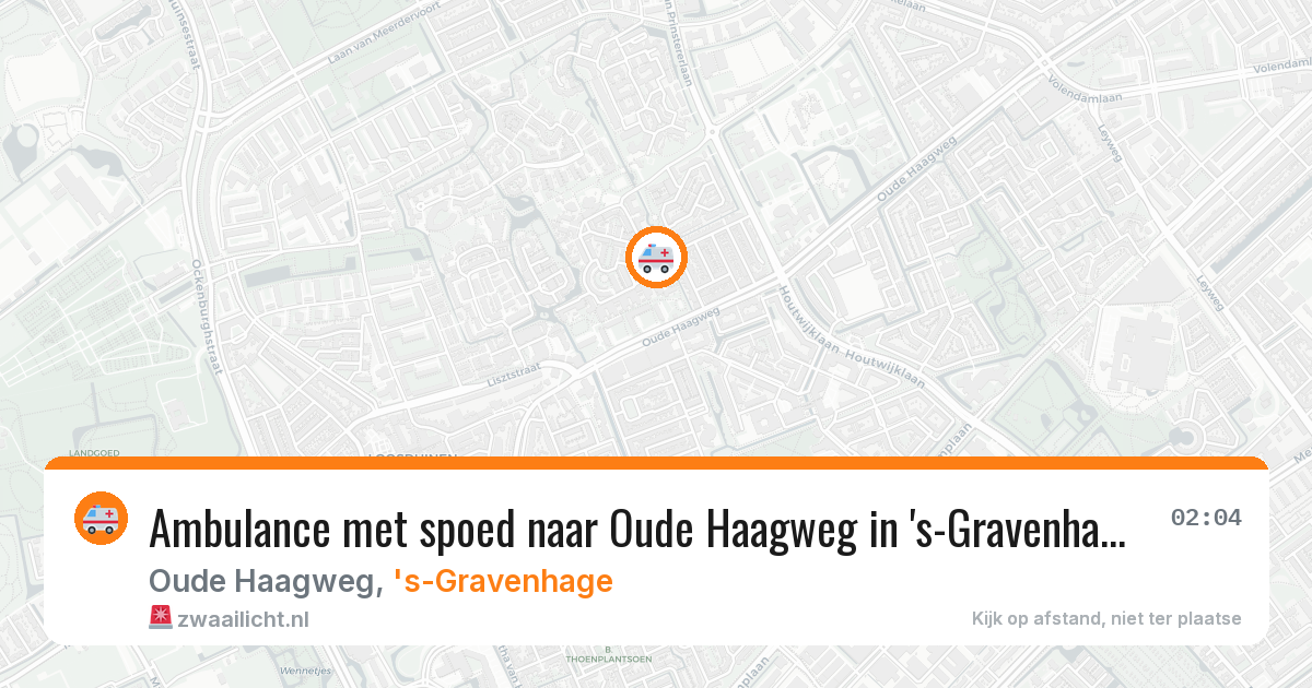 Ambulance met spoed naar Oude Haagweg in 's-Gravenhage — 1 mrt 2026