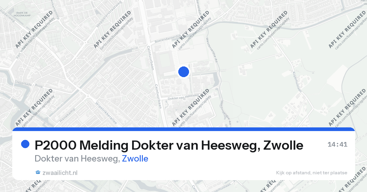 P2000 Melding Dokter van Heesweg, Zwolle — 26 aug 2026