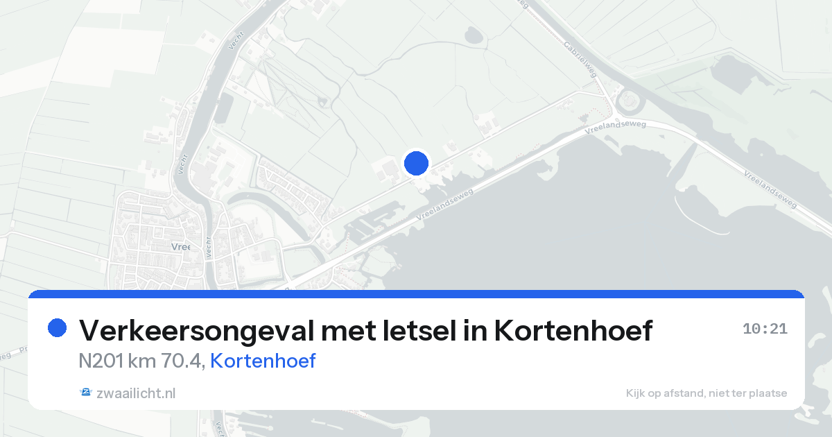 Verkeersongeval met letsel in Kortenhoef — 16 aug 2026