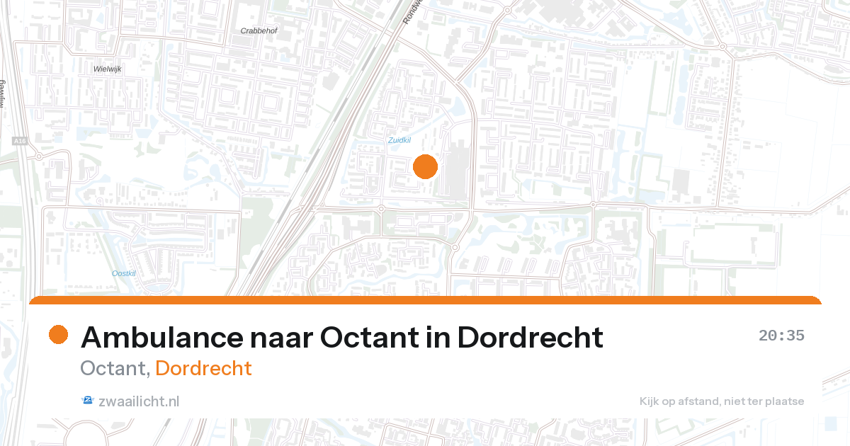 Ambulance naar Octant in Dordrecht — 27 aug 2026
