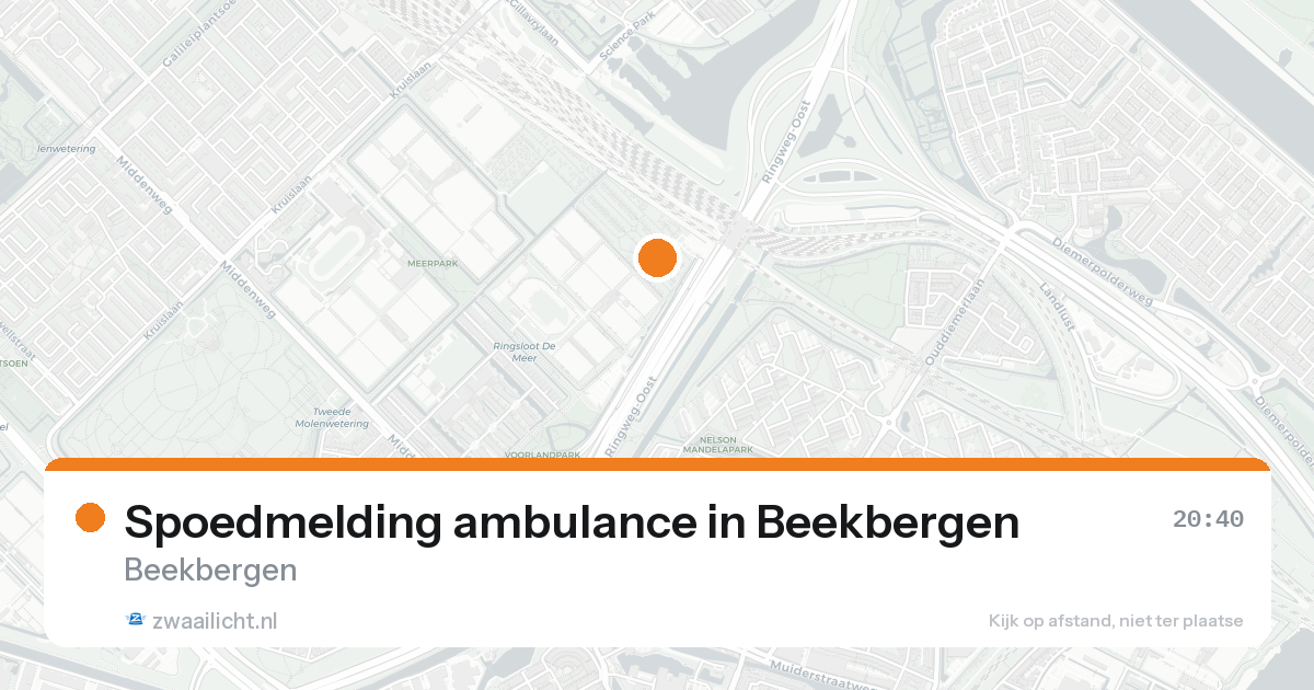 Spoedmelding ambulance in Beekbergen — 14 aug 2026