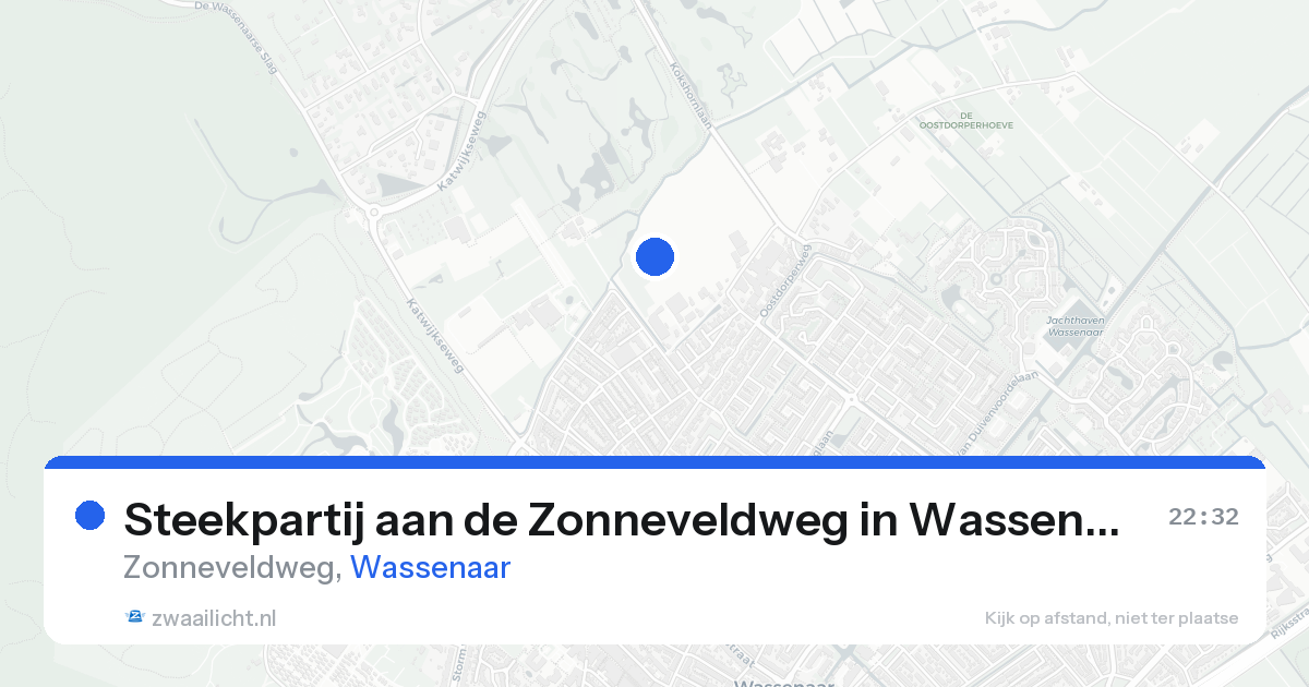 Steekpartij aan de Zonneveldweg in Wassenaar — 15 aug 2026