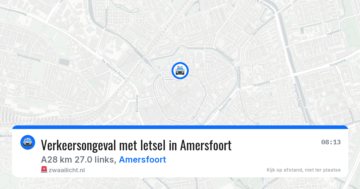 Verkeersongeval met letsel in Amersfoort — 22 mei 2026