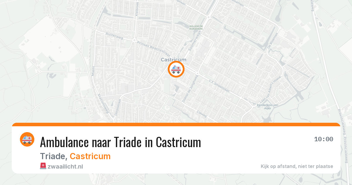 Ambulance naar Triade in Castricum — 28 mei 2026