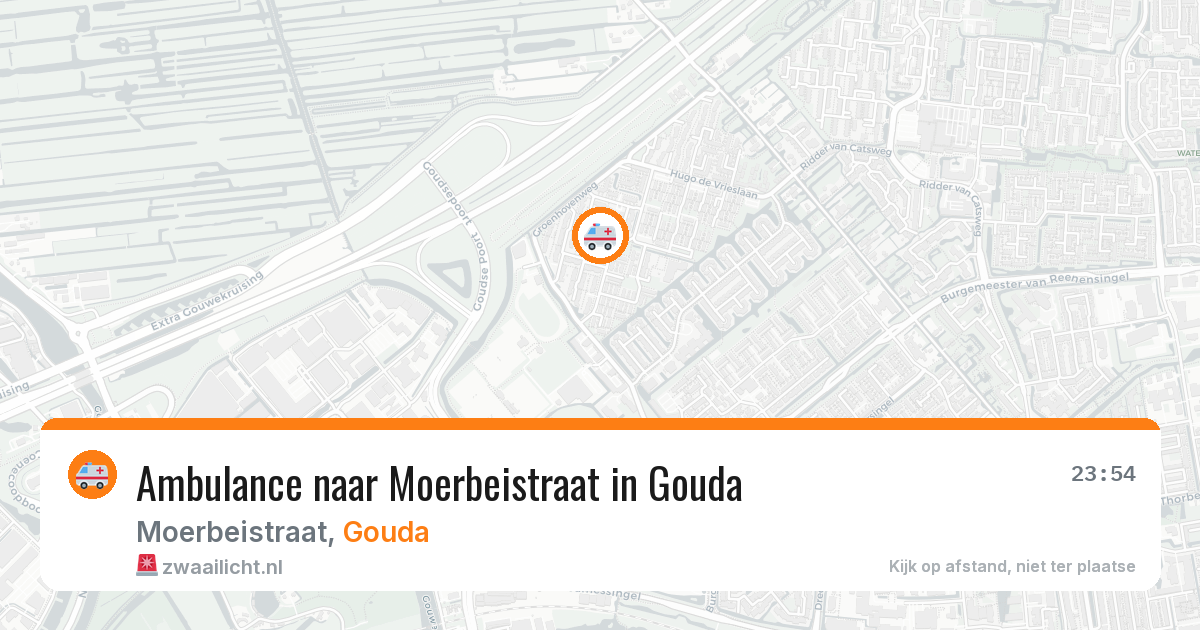 Ambulance naar Moerbeistraat in Gouda — 13 mrt 2026