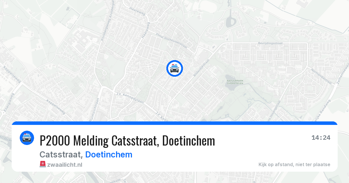P2000 Melding Catsstraat, Doetinchem — 15 jun 2026