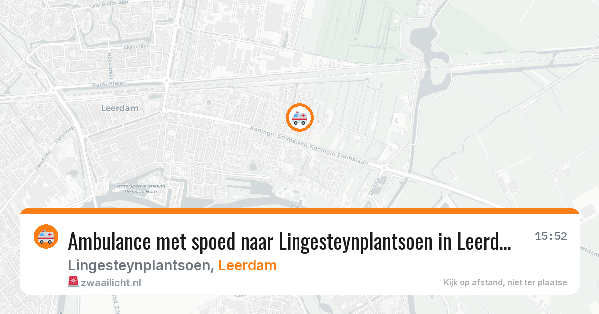 Ambulance met spoed naar Lingesteynplantsoen in Leerdam — 30 mei 2026