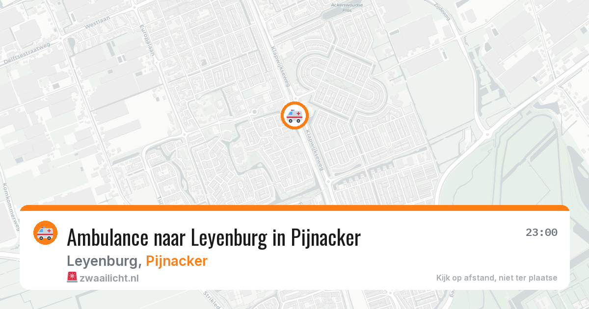 Ambulance naar Leyenburg in Pijnacker — 26 jun 2026