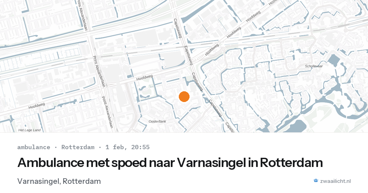 Ambulance met spoed naar Varnasingel in Rotterdam — 1 feb 2026