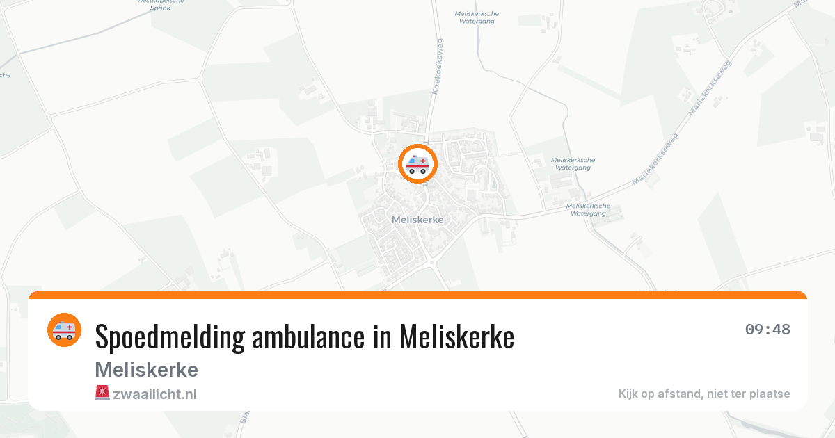 Spoedmelding ambulance in Meliskerke — 17 jan 2026