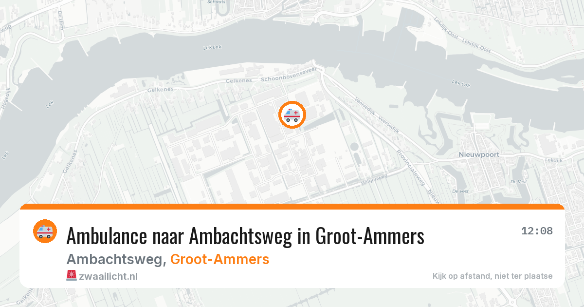 Ambulance naar Ambachtsweg in Groot-Ammers — 2 mei 2026