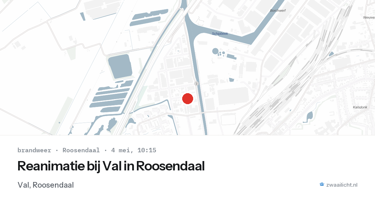 Reanimatie bij Val in Roosendaal — 4 mei 2026