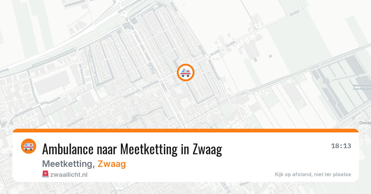 Ambulance naar Meetketting in Zwaag — 10 jul 2026
