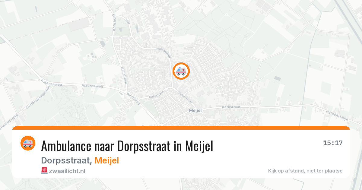 Ambulance naar Dorpsstraat in Meijel — 12 jul 2026