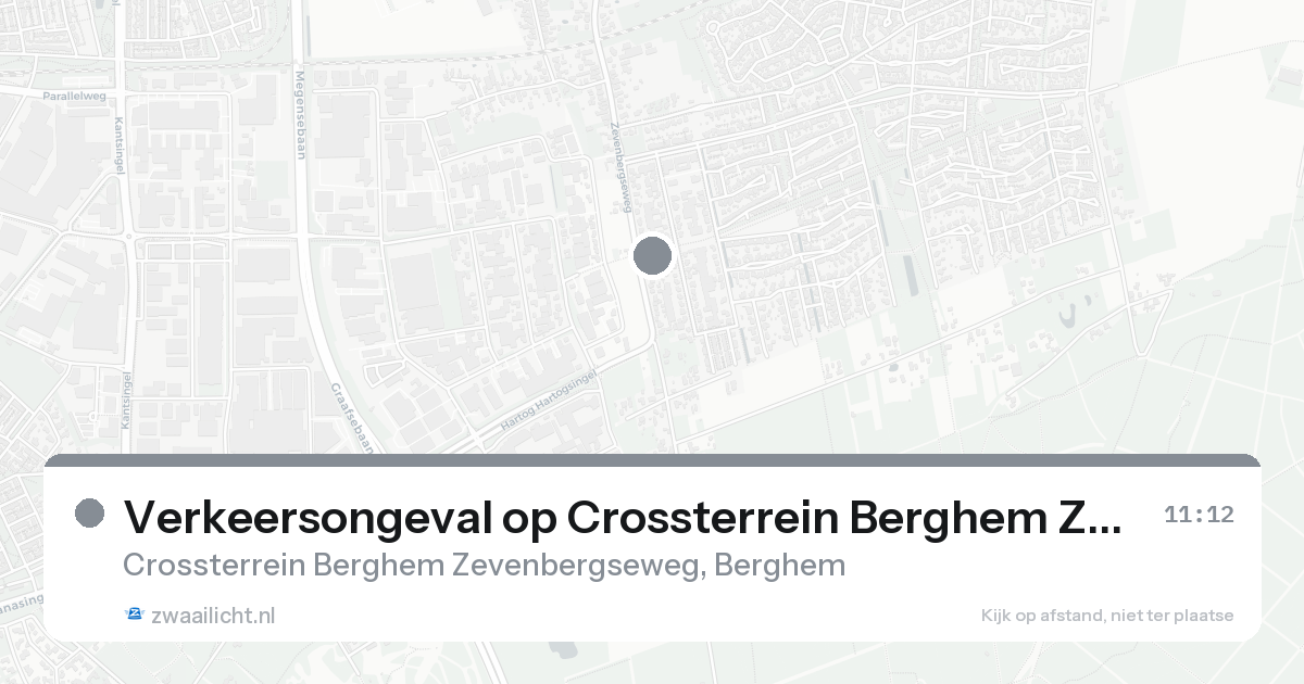 Verkeersongeval op Crossterrein Berghem Zevenbergseweg in Berghem — 31 jan 2026