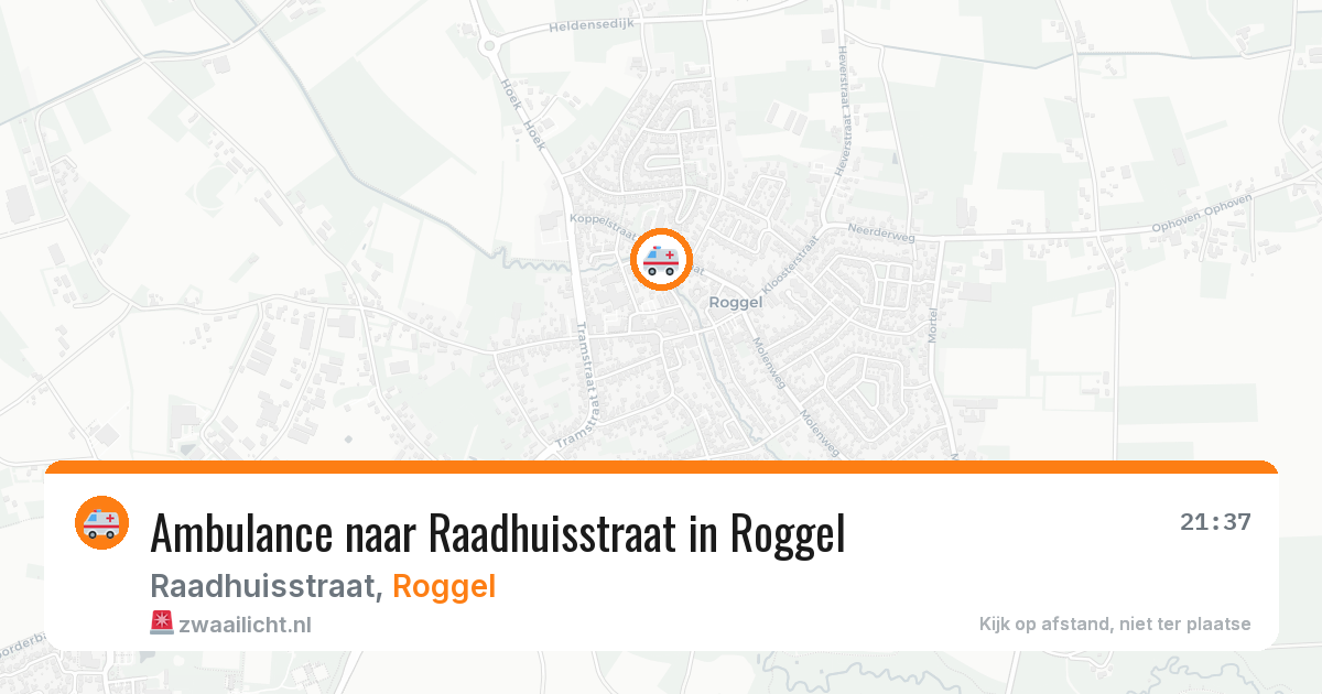 Ambulance naar Raadhuisstraat in Roggel — 3 aug 2026