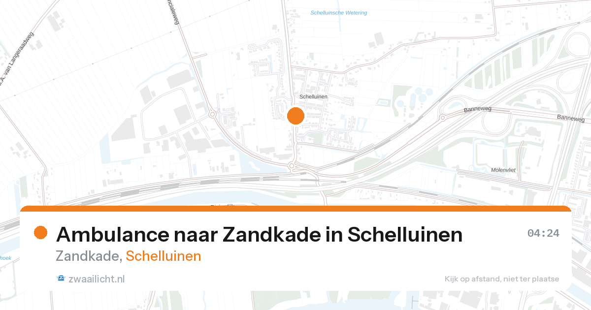Ambulance naar Zandkade in Schelluinen — 27 aug 2026