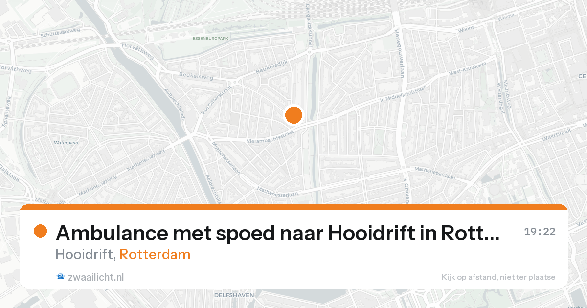 Ambulance met spoed naar Hooidrift in Rotterdam — 31 jan 2026