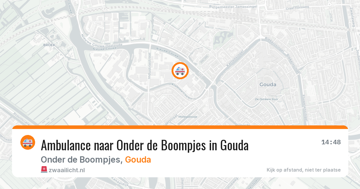 Ambulance naar Onder de Boompjes in Gouda — 2 apr 2026