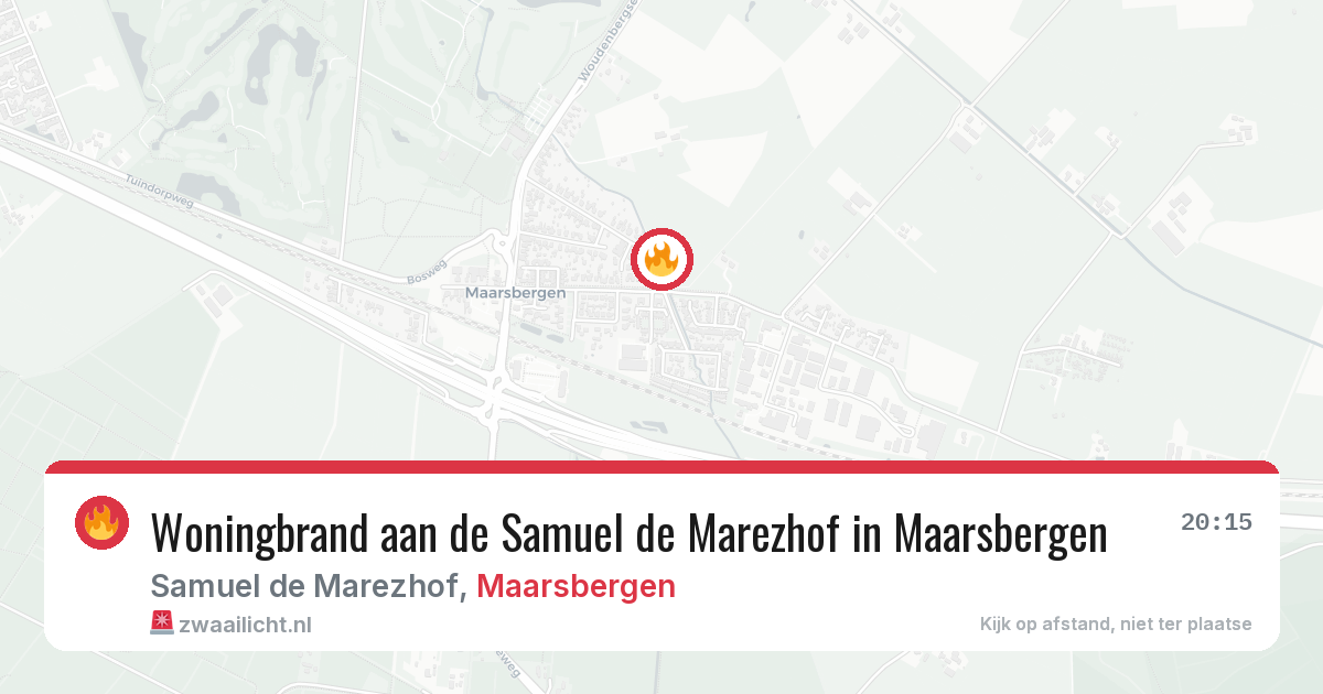Woningbrand aan de Samuel de Marezhof in Maarsbergen — 7 feb 2026