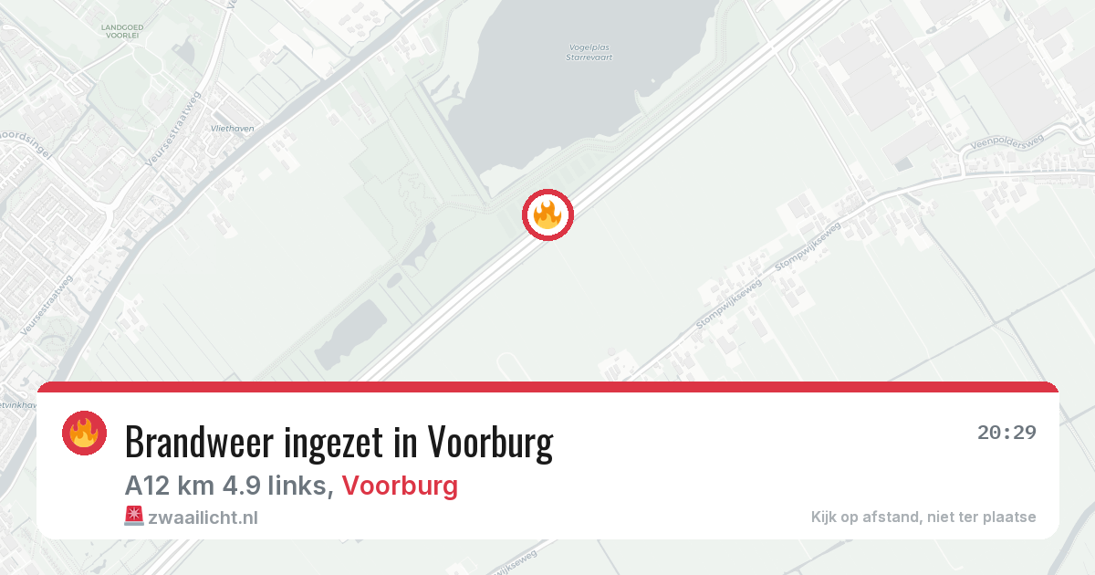 Brandweer ingezet in Voorburg — 10 feb 2026 | 🚨 Zwaailicht.nl