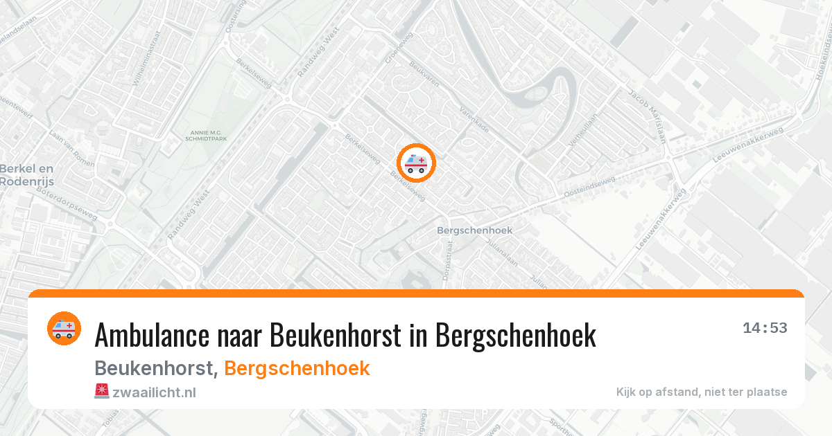 Ambulance naar Beukenhorst in Bergschenhoek — 27 jun 2026