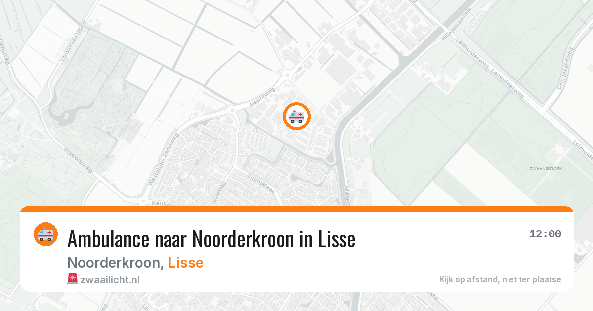 Ambulance naar Noorderkroon in Lisse — 1 aug 2026