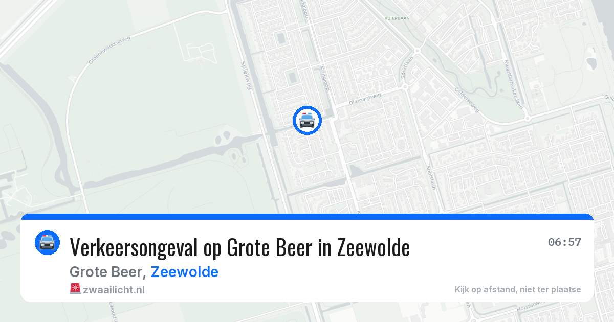 Verkeersongeval op Grote Beer in Zeewolde — 11 jun 2026