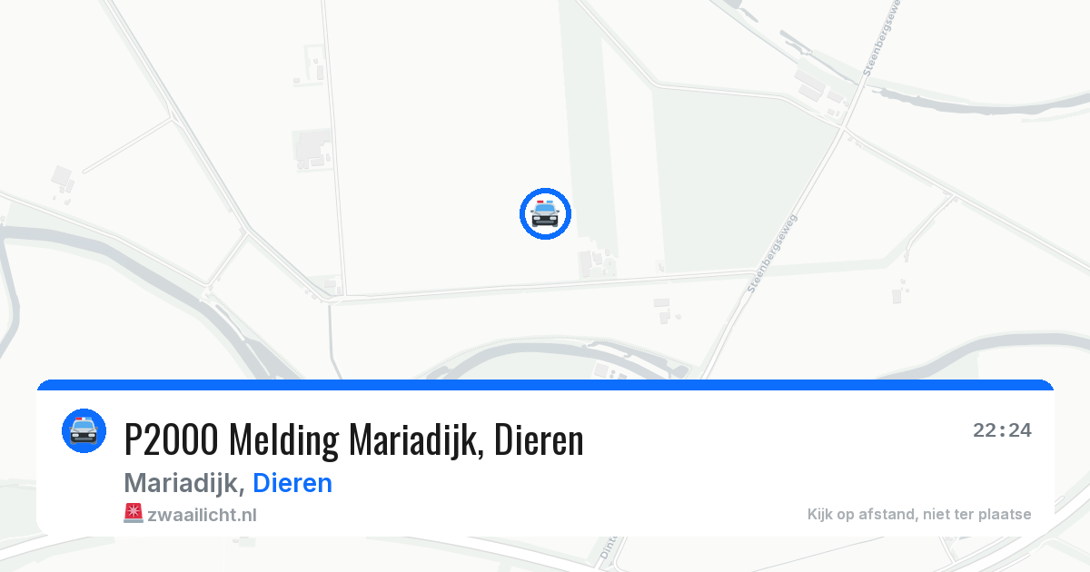 P2000 Melding Mariadijk, Dieren — 13 jul 2026