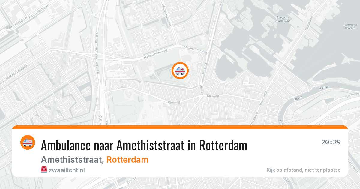 Ambulance naar Amethiststraat in Rotterdam — 4 mei 2026