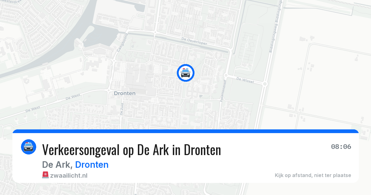 Verkeersongeval op De Ark in Dronten — 5 jun 2026
