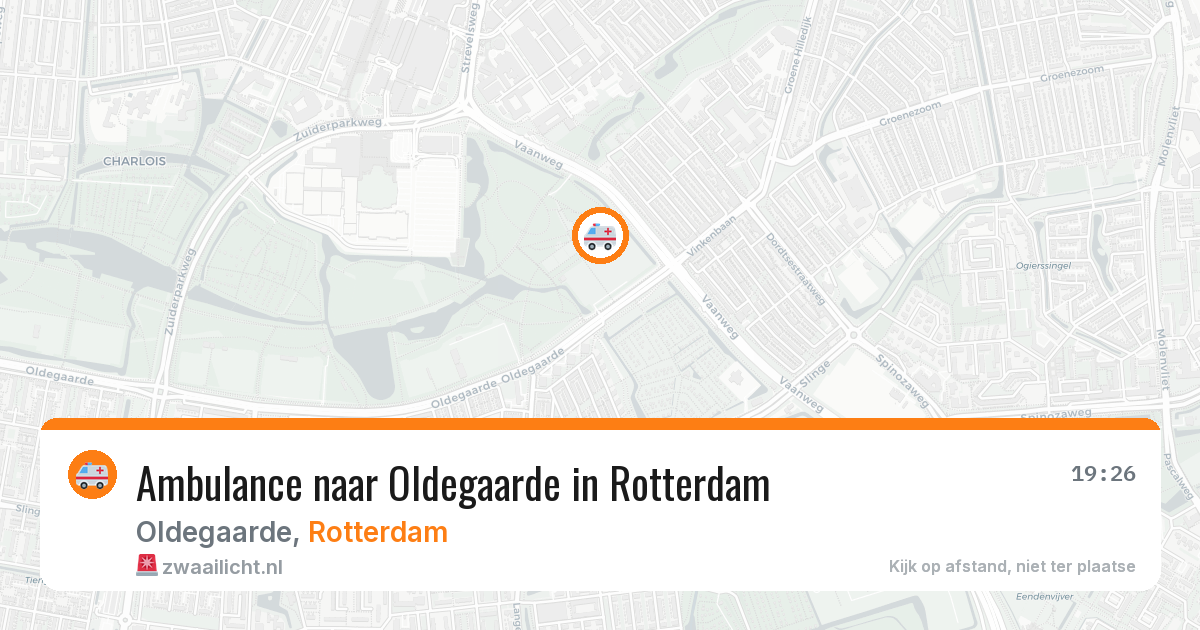 Ambulance naar Oldegaarde in Rotterdam — 29 jan 2026