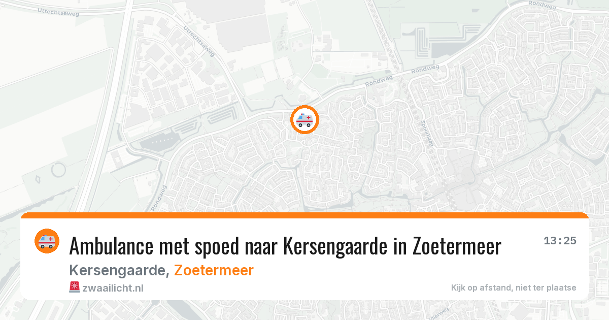 Ambulance met spoed naar Kersengaarde in Zoetermeer — 17 jan 2026