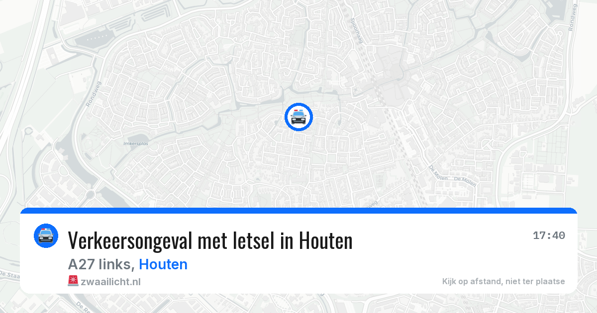 Verkeersongeval met letsel in Houten — 12 mrt 2026