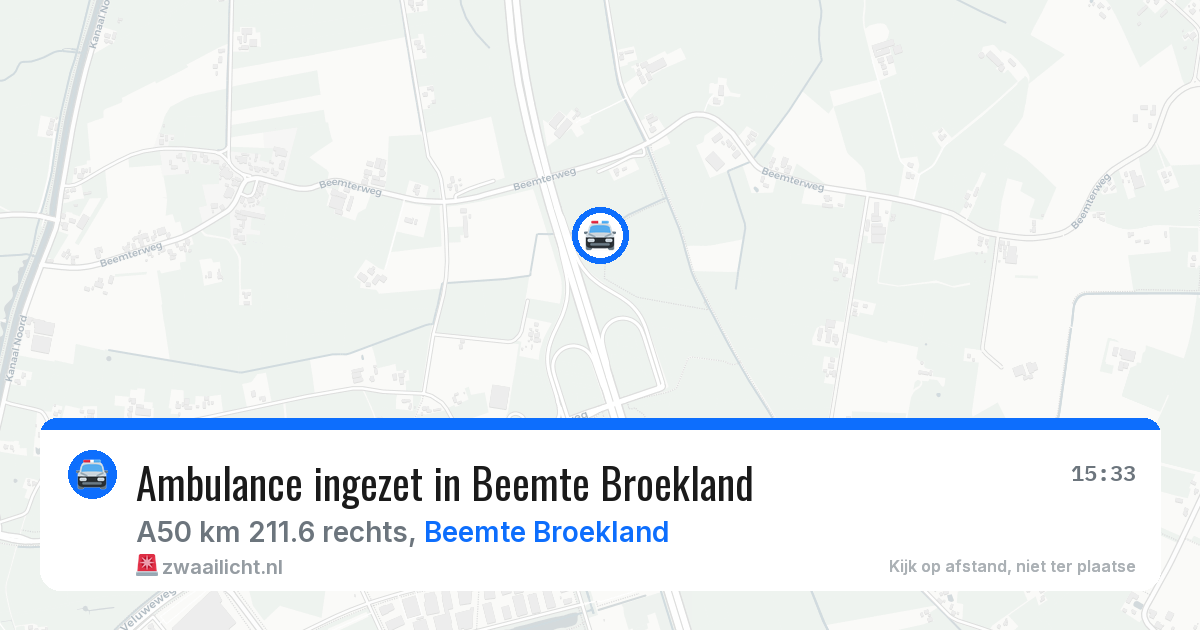 Ambulance ingezet in Beemte Broekland — 7 jul 2026