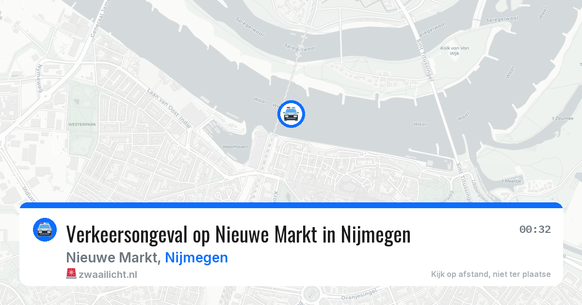 Verkeersongeval op Nieuwe Markt in Nijmegen — 29 apr 2026