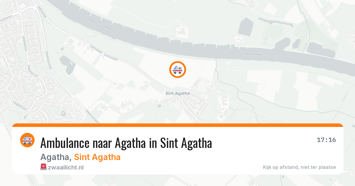 Ambulance naar Agatha in Sint Agatha — 29 apr 2026