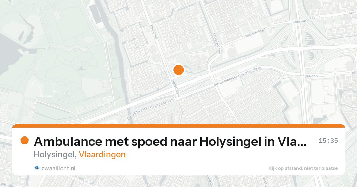 Ambulance met spoed naar Holysingel in Vlaardingen — 4 jul 2026