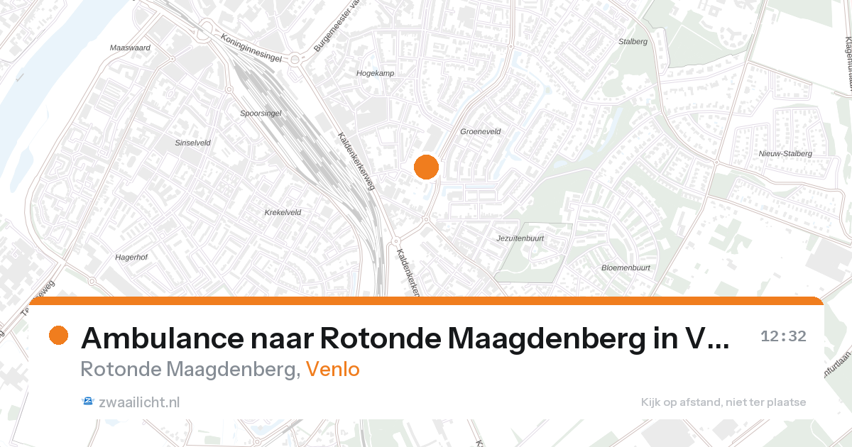 Ambulance naar Rotonde Maagdenberg in Venlo — 8 aug 2026