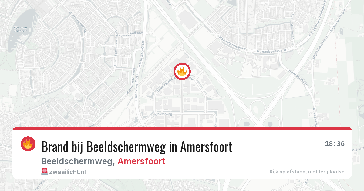 Brand bij Beeldschermweg in Amersfoort — 26 jun 2026