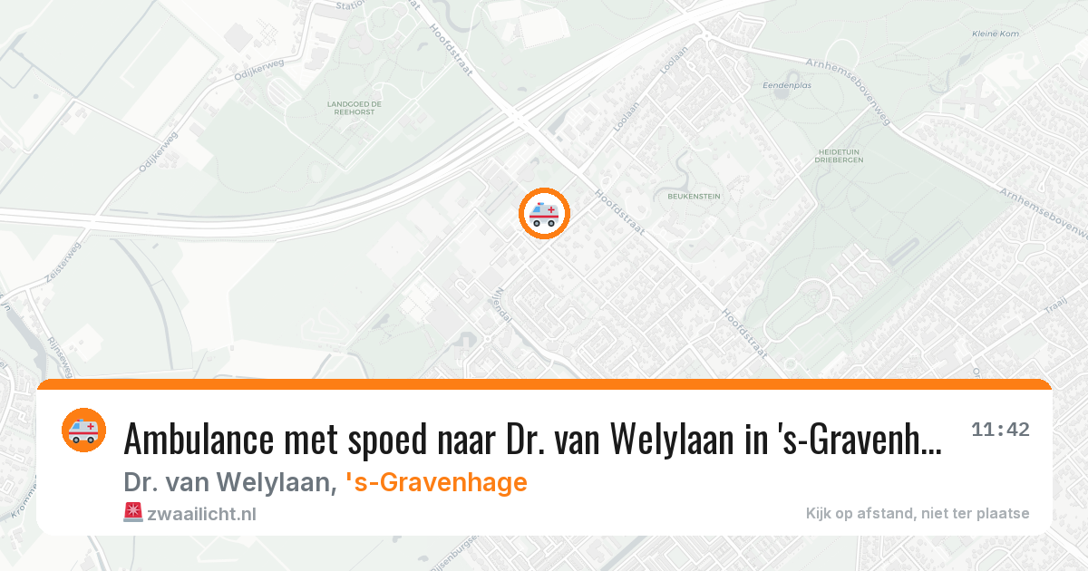 Ambulance met spoed naar Dr. van Welylaan in 's-Gravenhage — 29 jan 2026