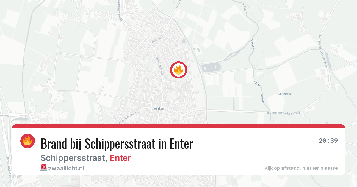 Brand bij Schippersstraat in Enter — 17 jun 2026