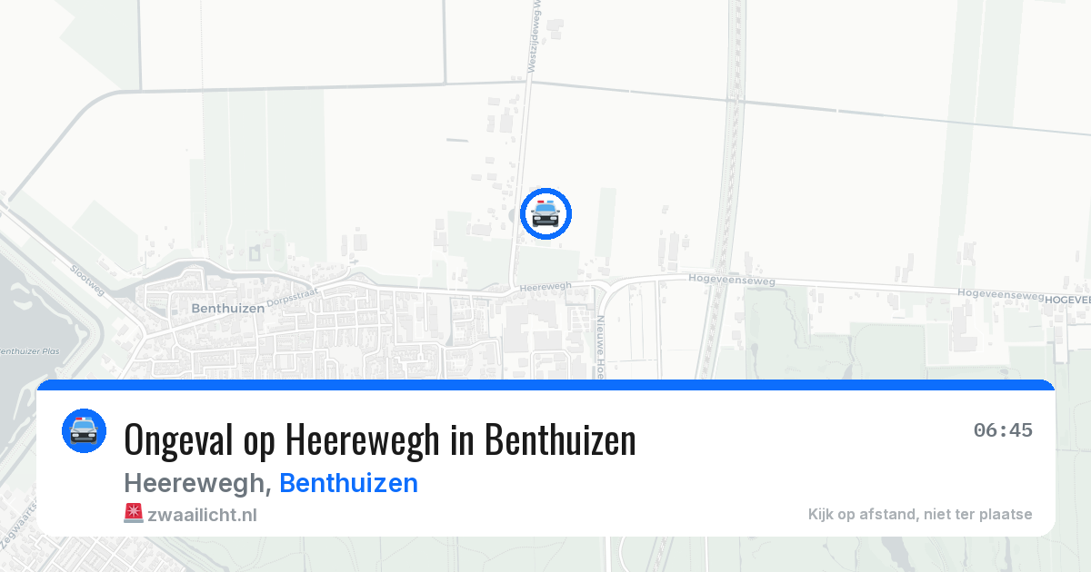 Ongeval op Heerewegh in Benthuizen — 25 jun 2026