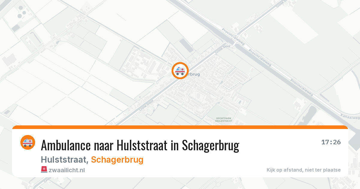 Ambulance naar Hulststraat in Schagerbrug — 4 jul 2026