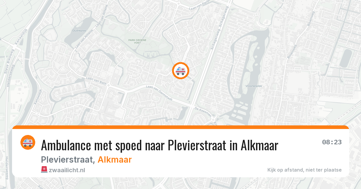 Ambulance met spoed naar Plevierstraat in Alkmaar — 5 jun 2026