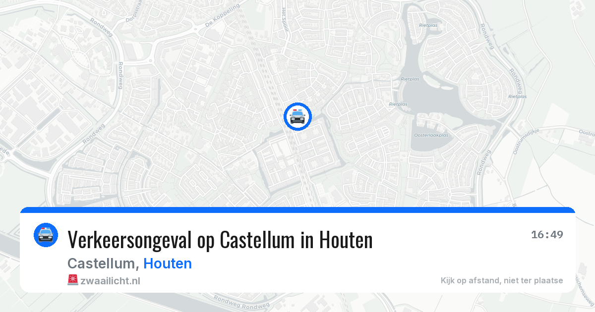 Verkeersongeval op Castellum in Houten — 16 mei 2026