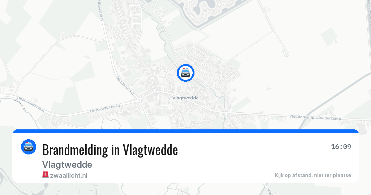 Brandmelding in Vlagtwedde — 3 jul 2026